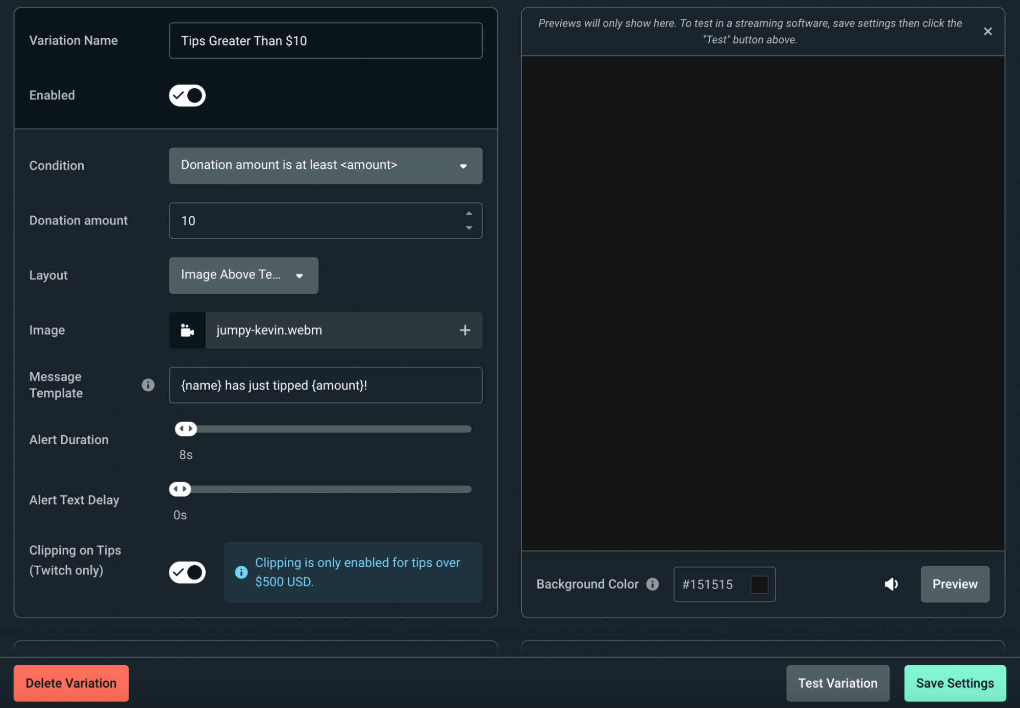 How Do Alert Box Variations Work? Streamlabs